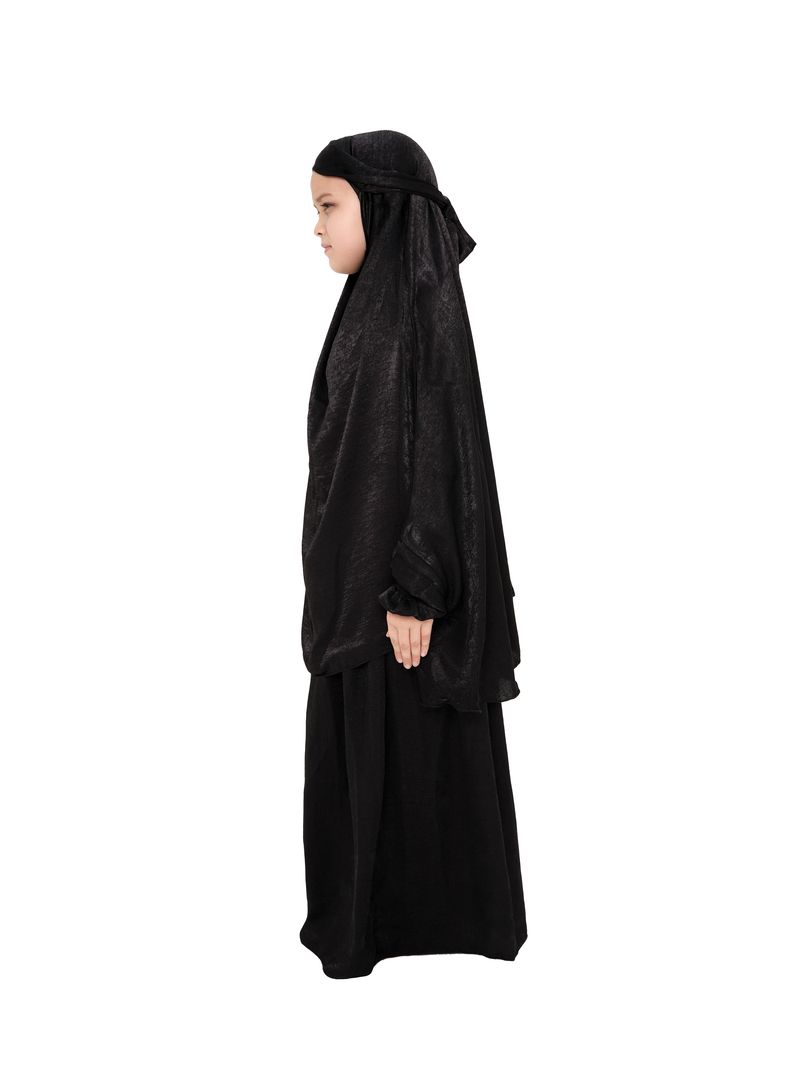 The Modest Company - 2pc-Set - Skirt And Jilbab Top - Black Velvet