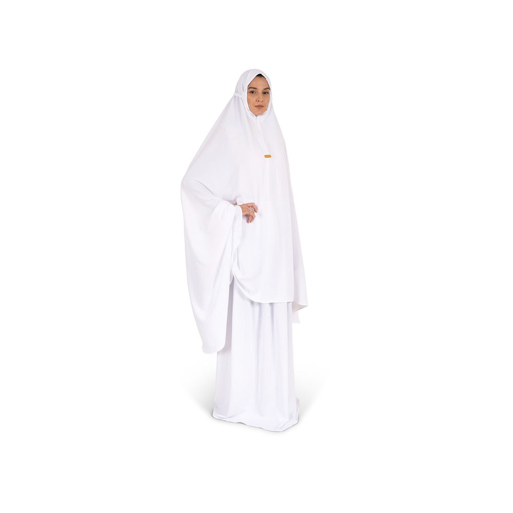 Hilalful - Crinkle 2 Piece Set - Simply White