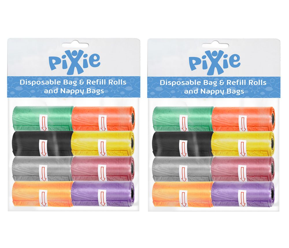 Pixie - Garbage Bag And Refill Rolls - Pack of 2 - 320pcs