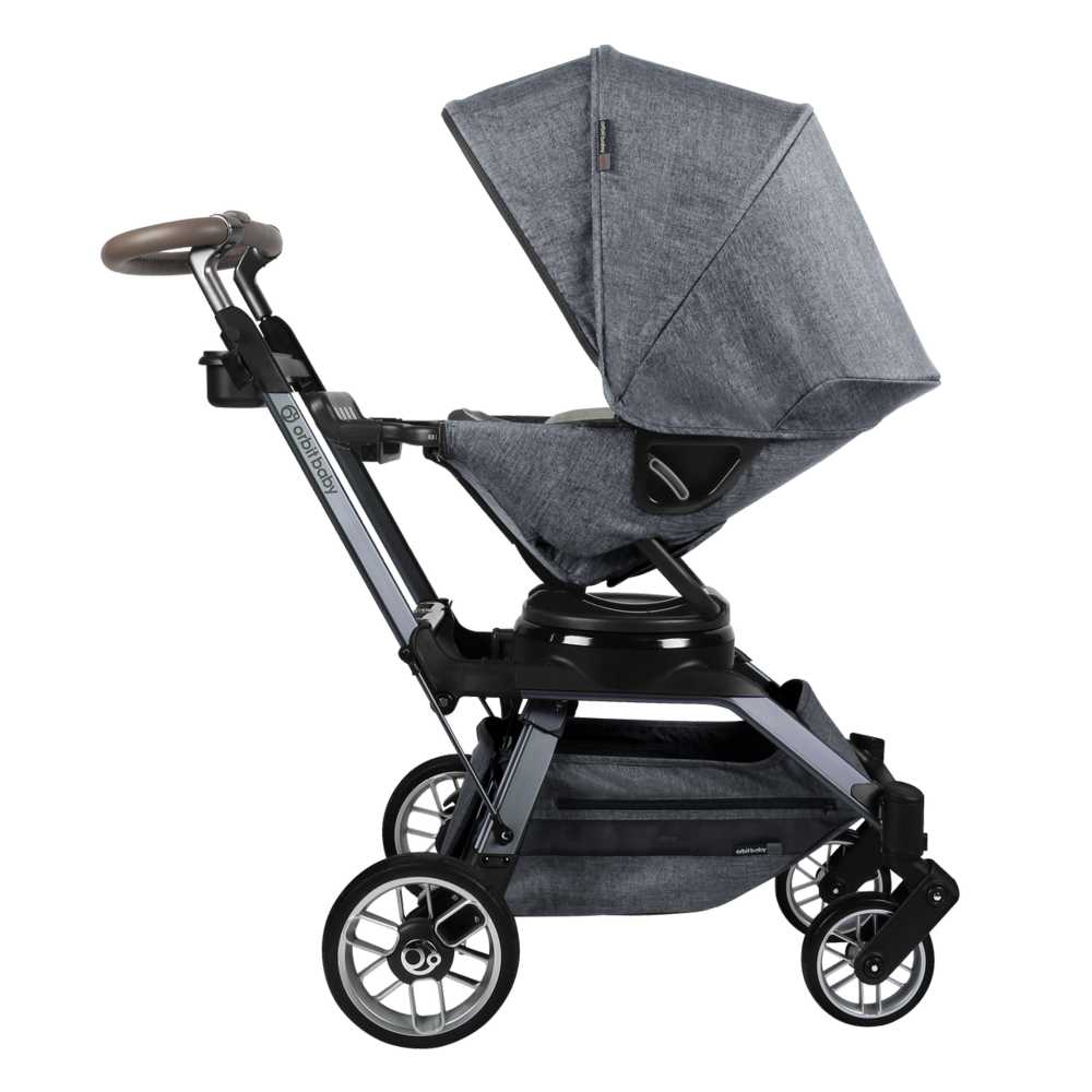 Orbit Baby - Baby Stroller - Titanium Frame With Grey Melange Seat