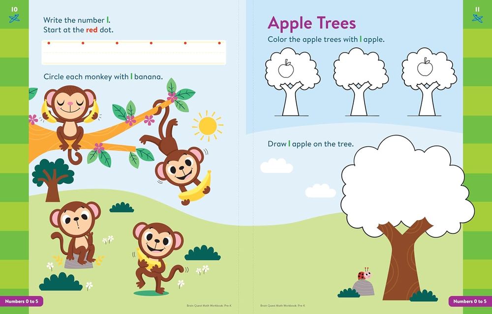 Math Workbook: Pre-Kindergarten