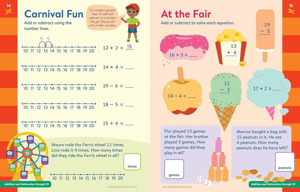 Math Workbook: Grade 2