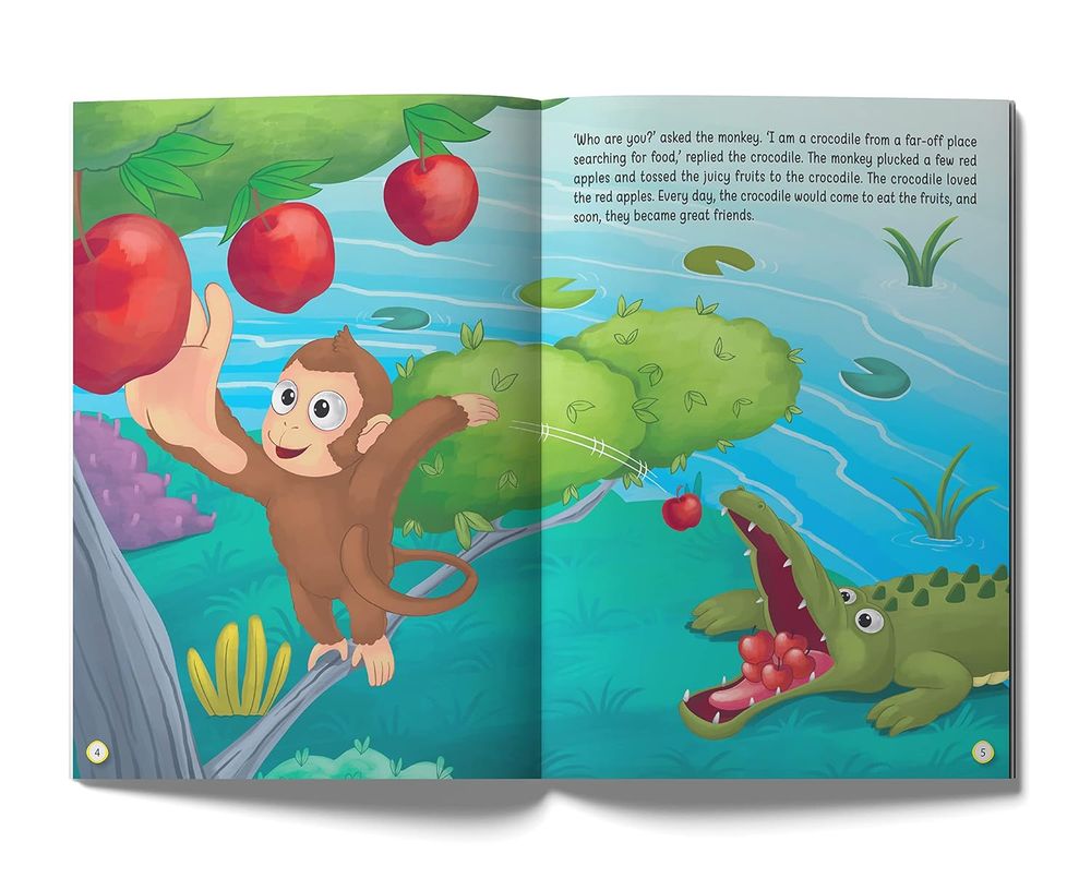The Clever Monkey - Illustrated Moral Story For Children