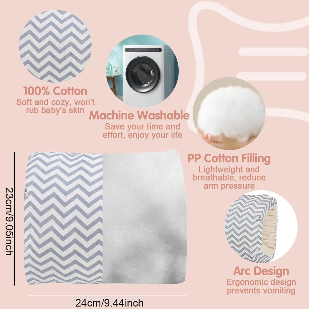 Sybil's Breastfeeding Pillow - Zigzag Pattern
