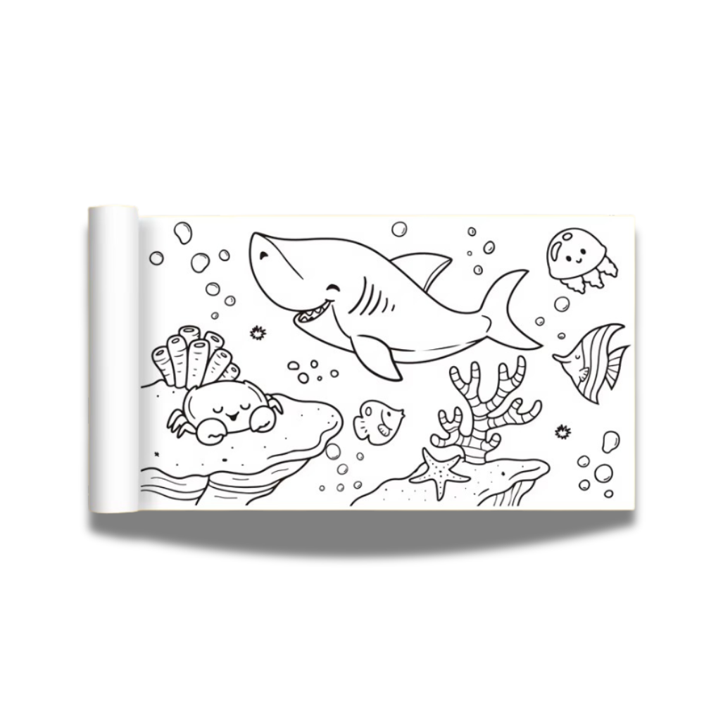 Sybil's - DIY Coloring Paper Roll - Underwater World
