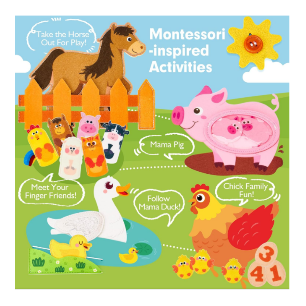 Sybil's Montessori Book Toy - Farm