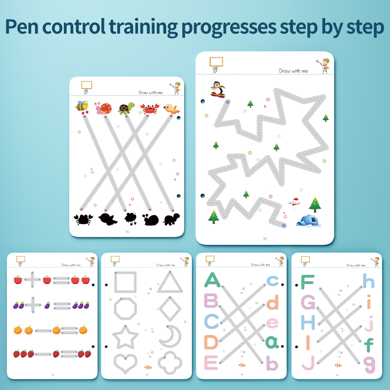 Sybil's - Early Education Toddler Training Book - Blue