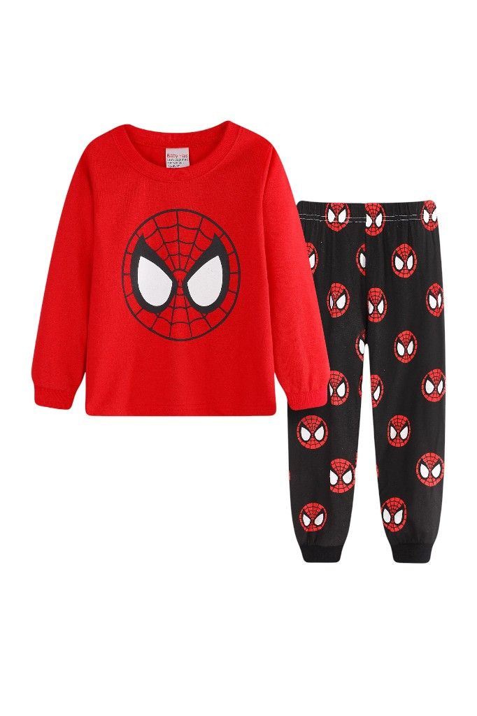 Daniel - 2pc-Set - Boy's Amazing Spidey Printed Pyjama Top And Pants - Multicolor