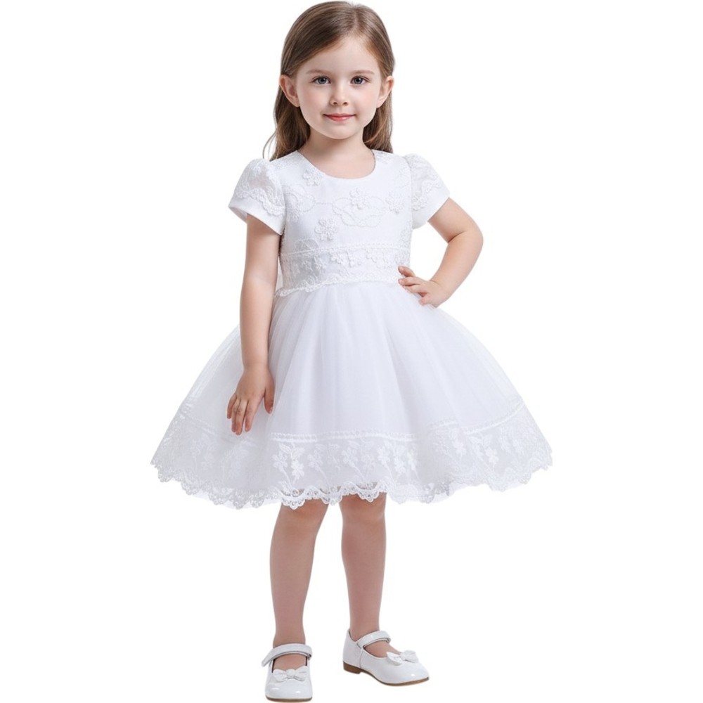 Ddaniela - Sophia Baby Party Dress - White