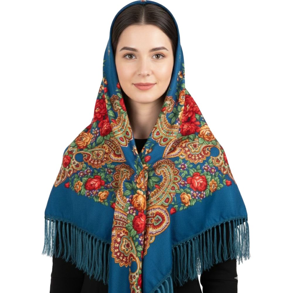 D' Daniela - Ira Women's Traditional Print Shawl
