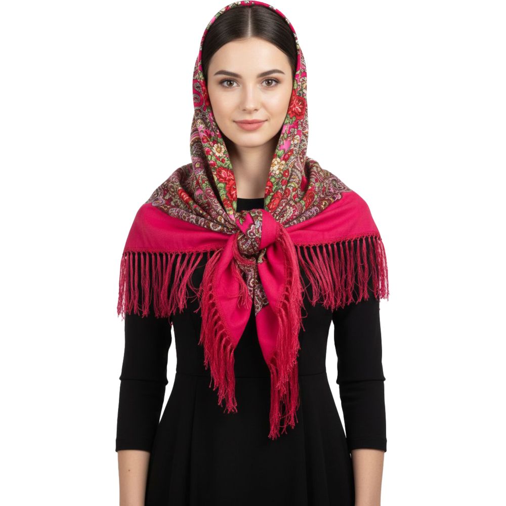 D' Daniela - Nina Women's Traditional Print Shawl
