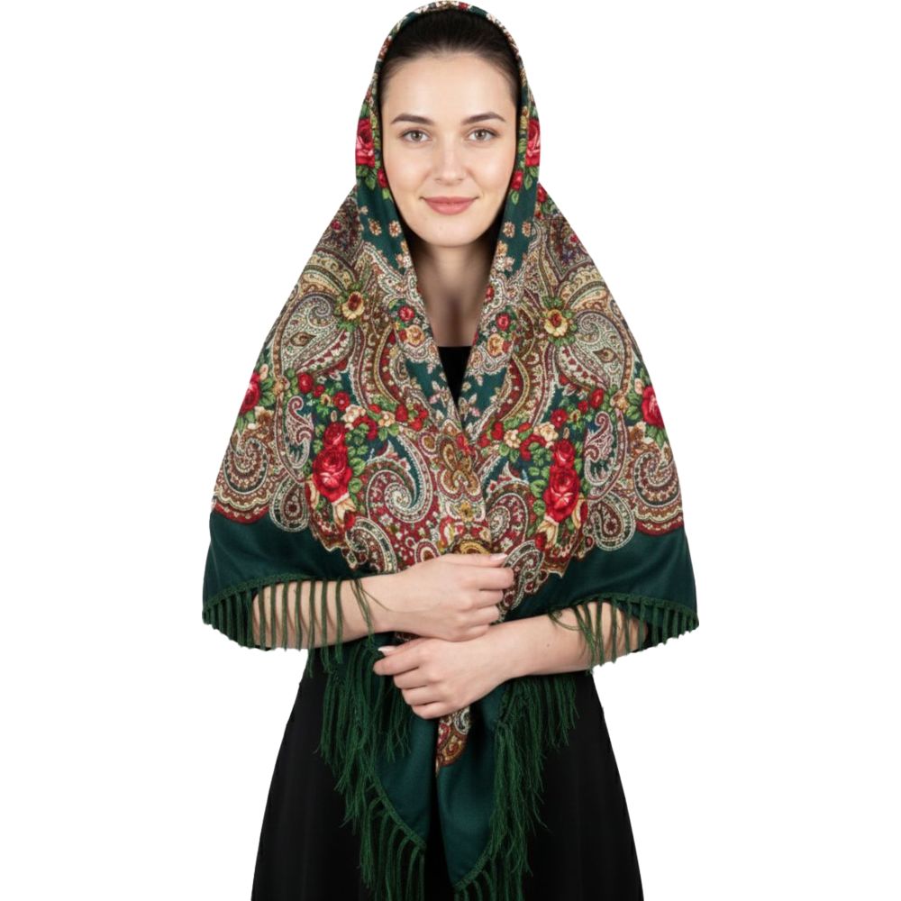 D' Daniela - Olga Women's Traditional Print Shawl