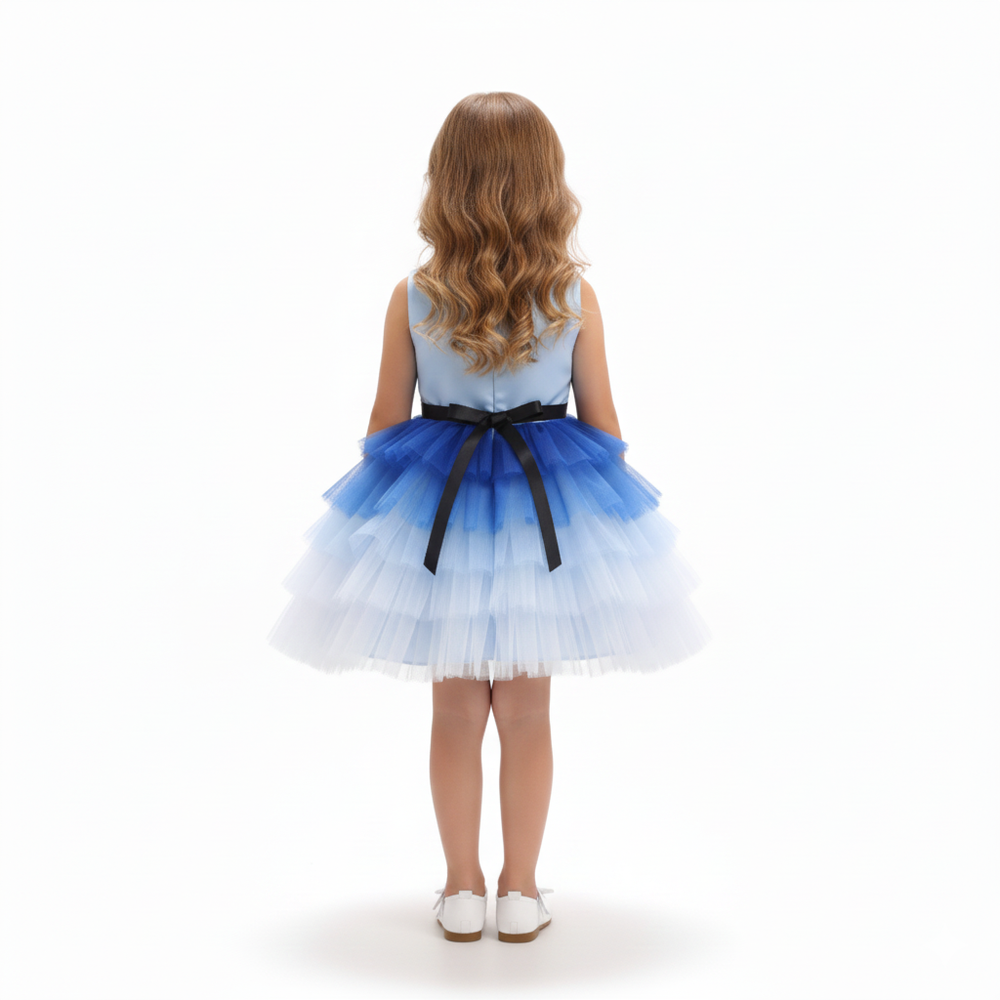 Bidani - Girl's Natalia Belt Collection Sleeveless Dress