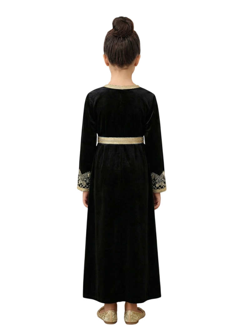 Bidani - Girl's Zahra Elegant Long Sleeves Kaftan
