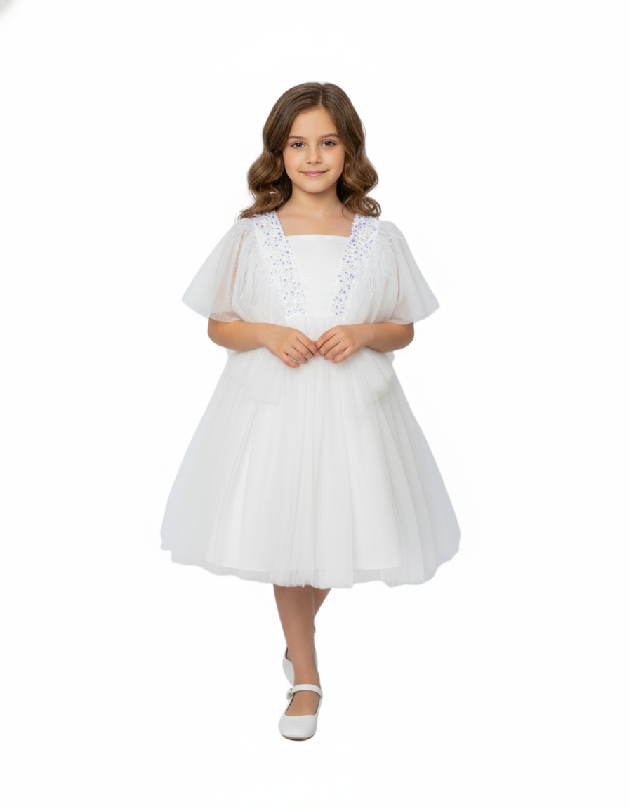 Bidani - Sparkle Party Dress - White