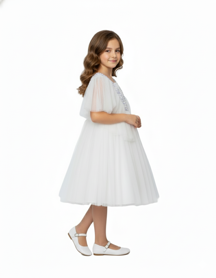 Bidani - Sparkle Party Dress - White