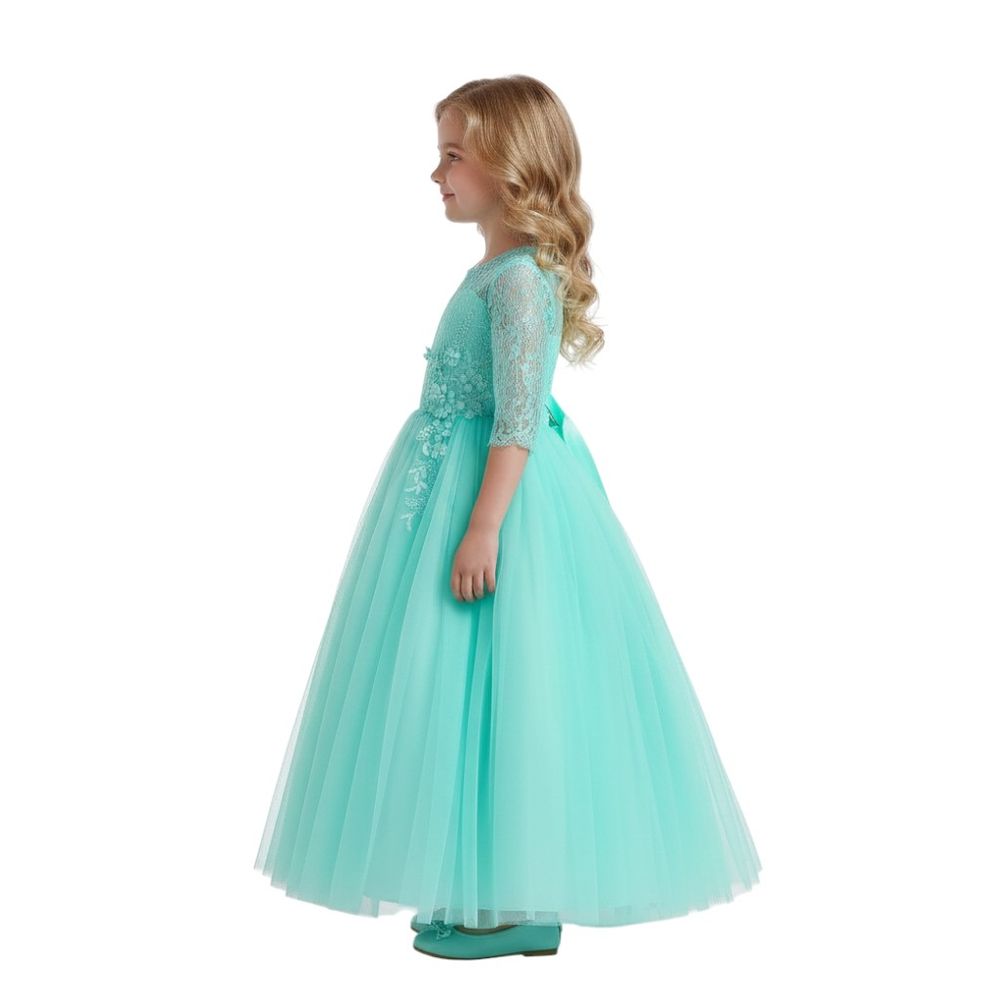 Bidani - Girl's Dreamy Tiffany Party Dress - Green