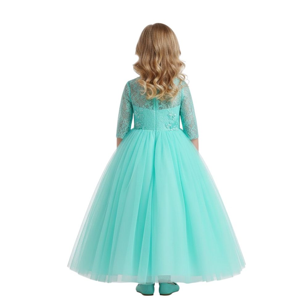 Bidani - Girl's Dreamy Tiffany Party Dress - Green