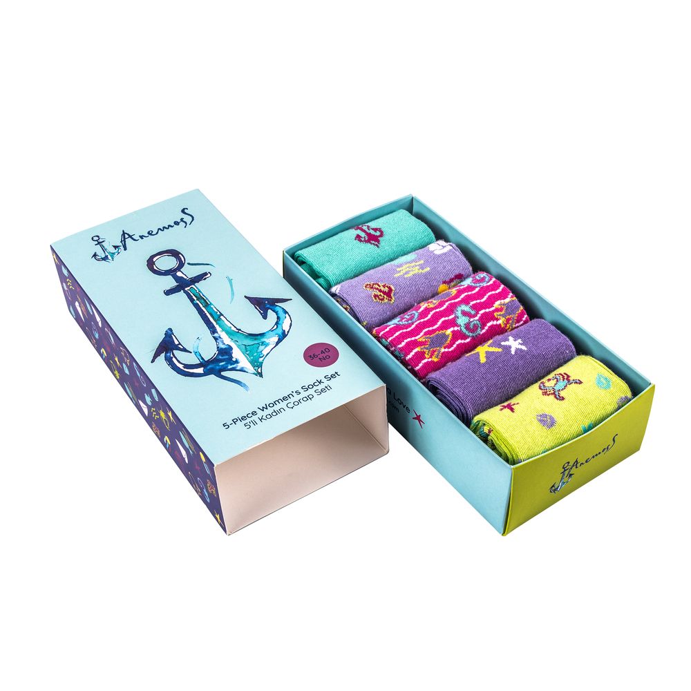 Anemoss - Women's Seamless Socks - Pack of 5 - 36-40 EU