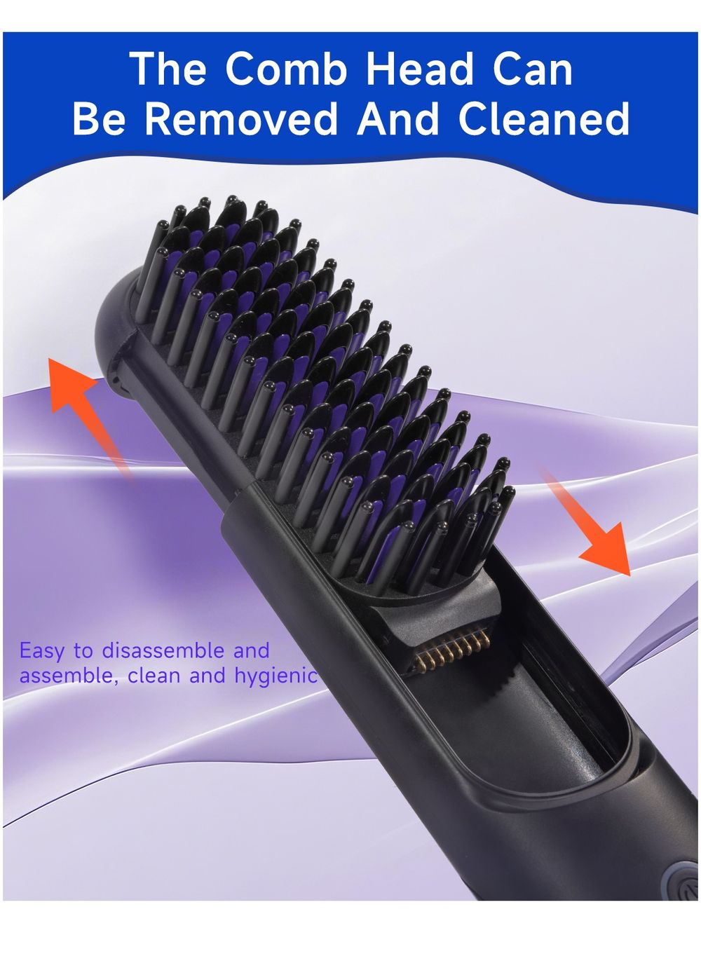 Bomidi - Cordless Hair Straightener Comb - Black