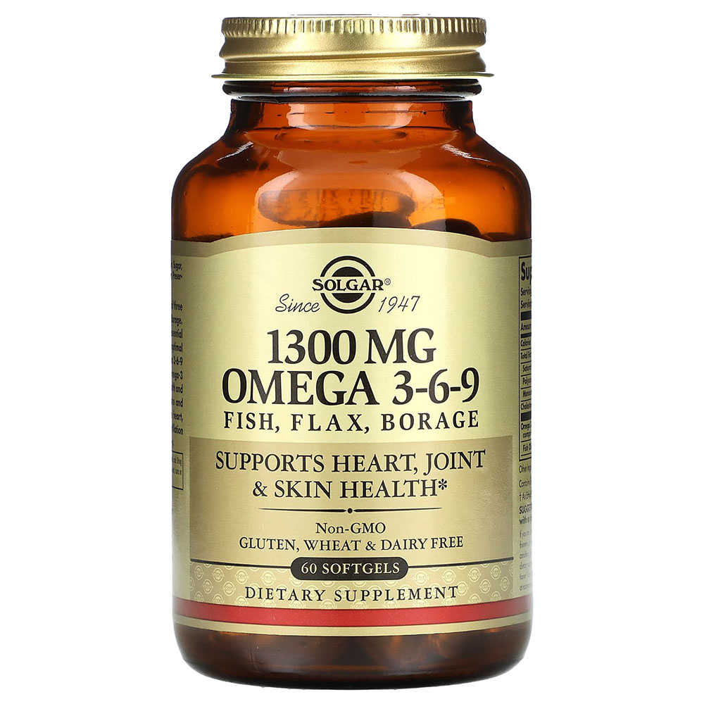 Solgar - 1300 Mg Omega 3-6-9 Softgels - 60 Pcs
