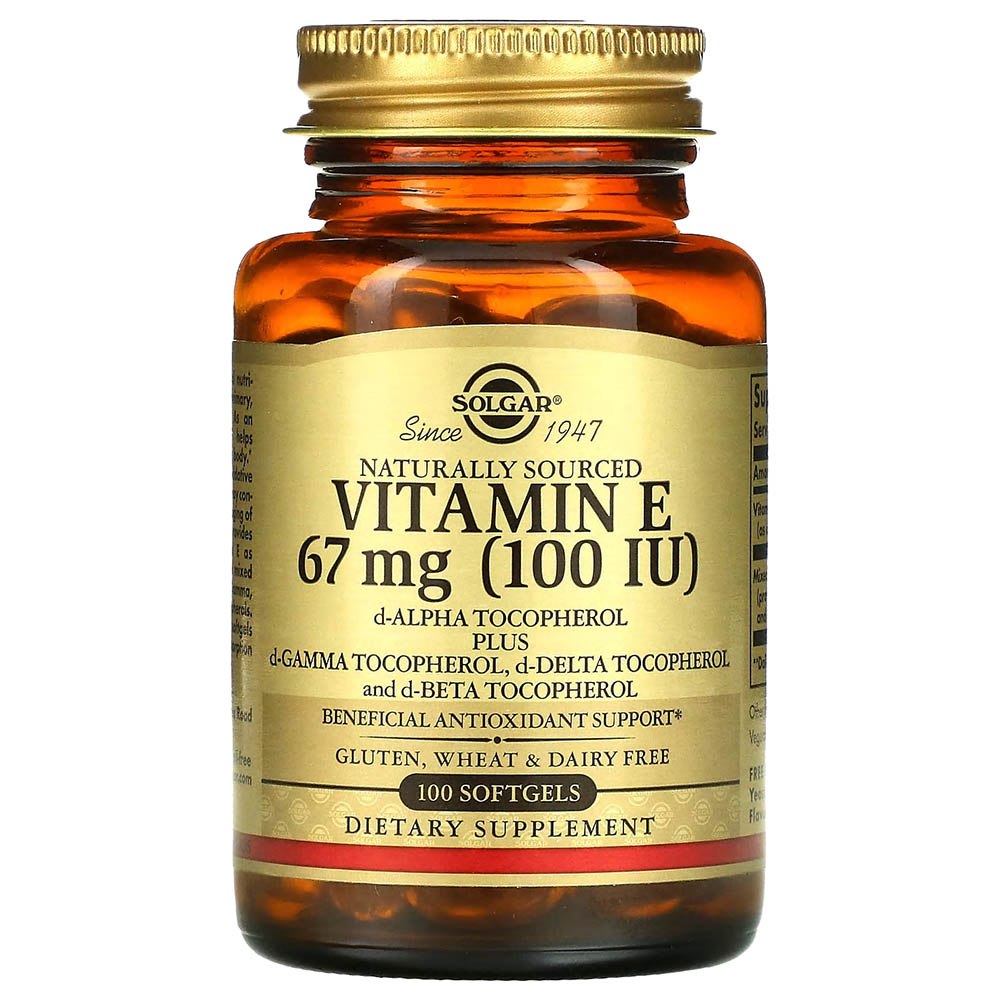 Solgar - Vitamin E 100 IU Mixed Softgels - 100 Pcs