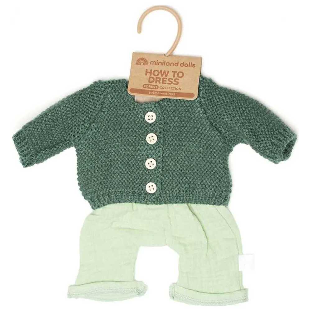 Miniland Educational - Baby Doll Forest Outfit Set - Miniland - 3 Pcs