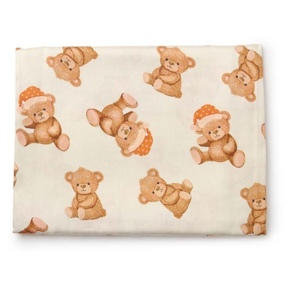Fancy Fluff - Fitted Sheet for Chicco Next2Me Forever Crib - Cuddle Bear