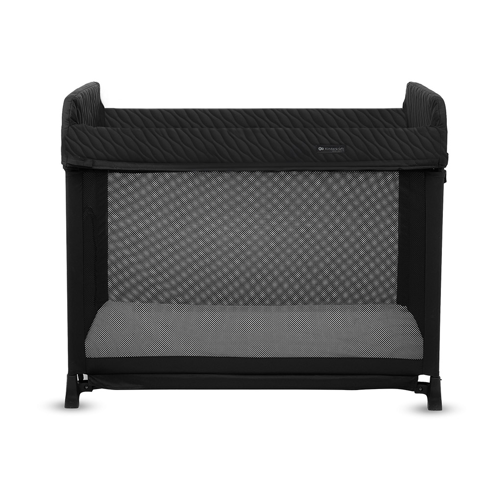 Kinderkraft - Moon Dream 2-Level Foldable Travel Cot - Black