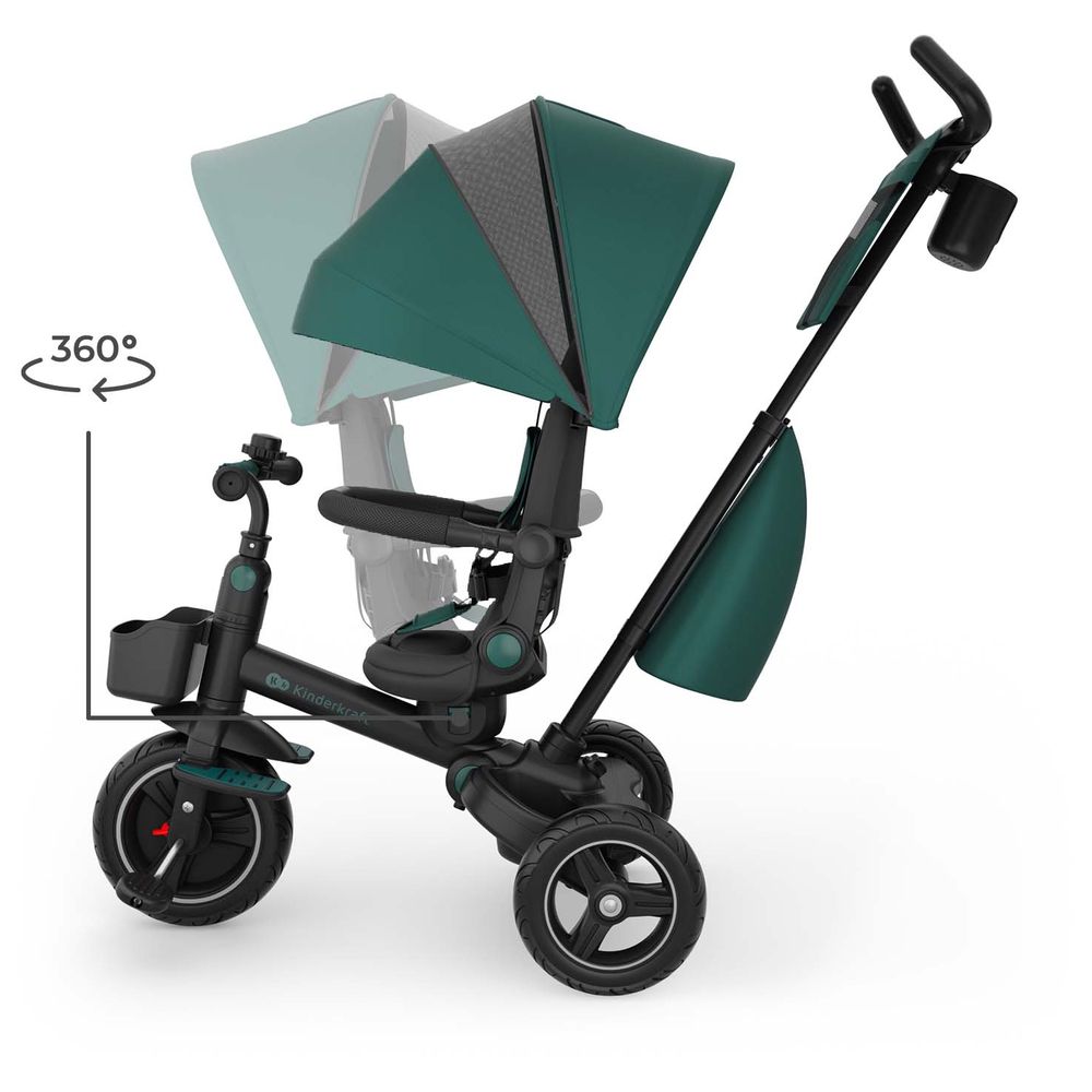 Kinderkraft - Spinstep 2 Plus Tricycle Stroller - Green