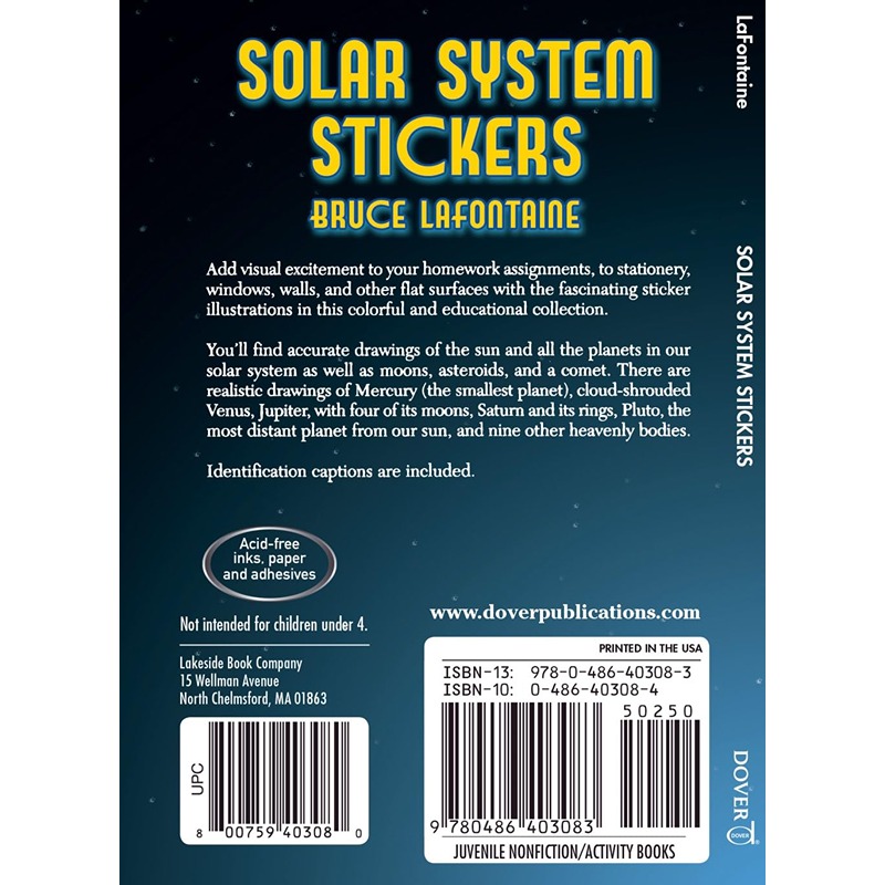 Solar System Stickers Book