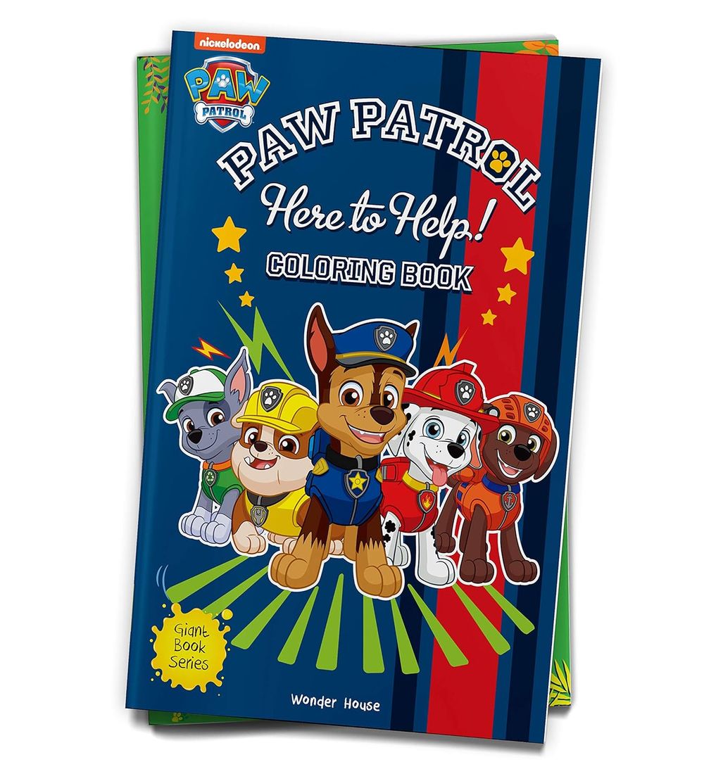 Here To Help! : Paw Patrol Giant Coloring Book For Kids