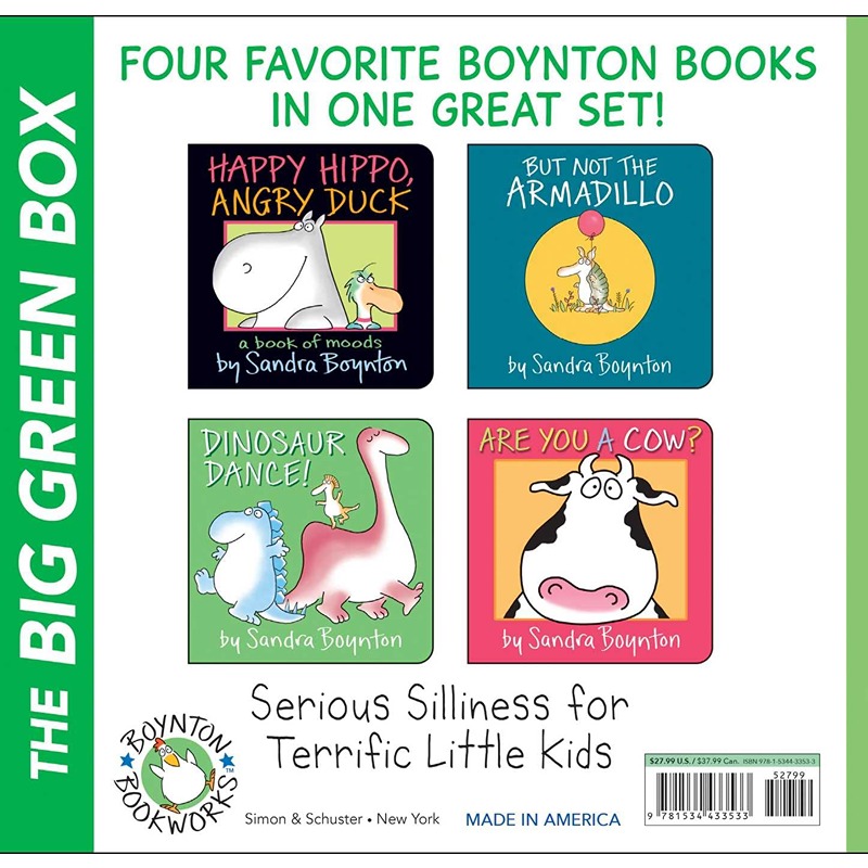 Boynton's Greatest Hits The Big Green Box: Happy Hippo, Angry Duck, But Not The Armadillo, Dinosaur