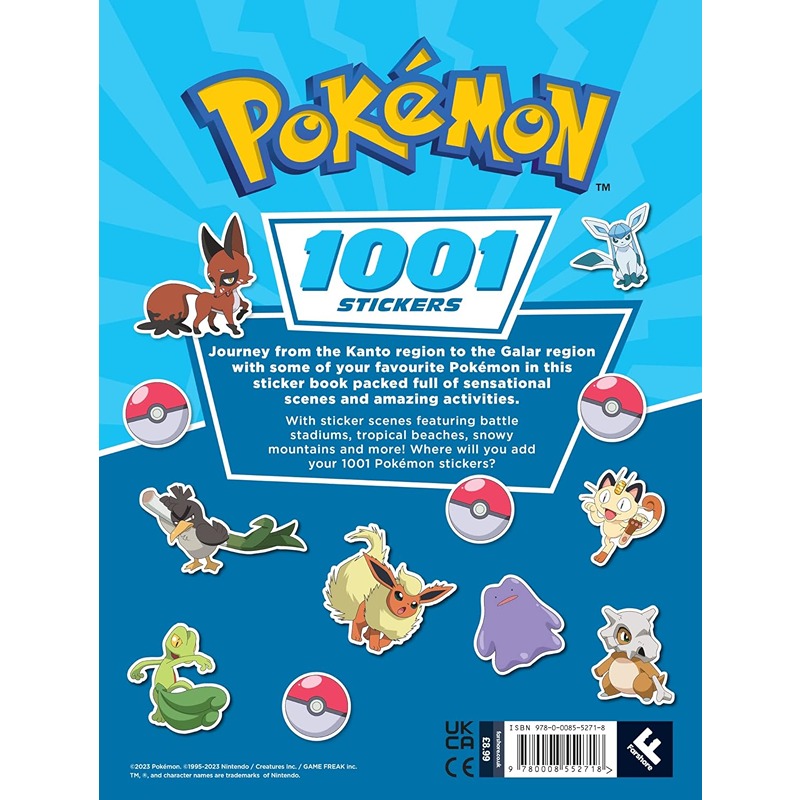 Pokemon: 1001 Stickers Book