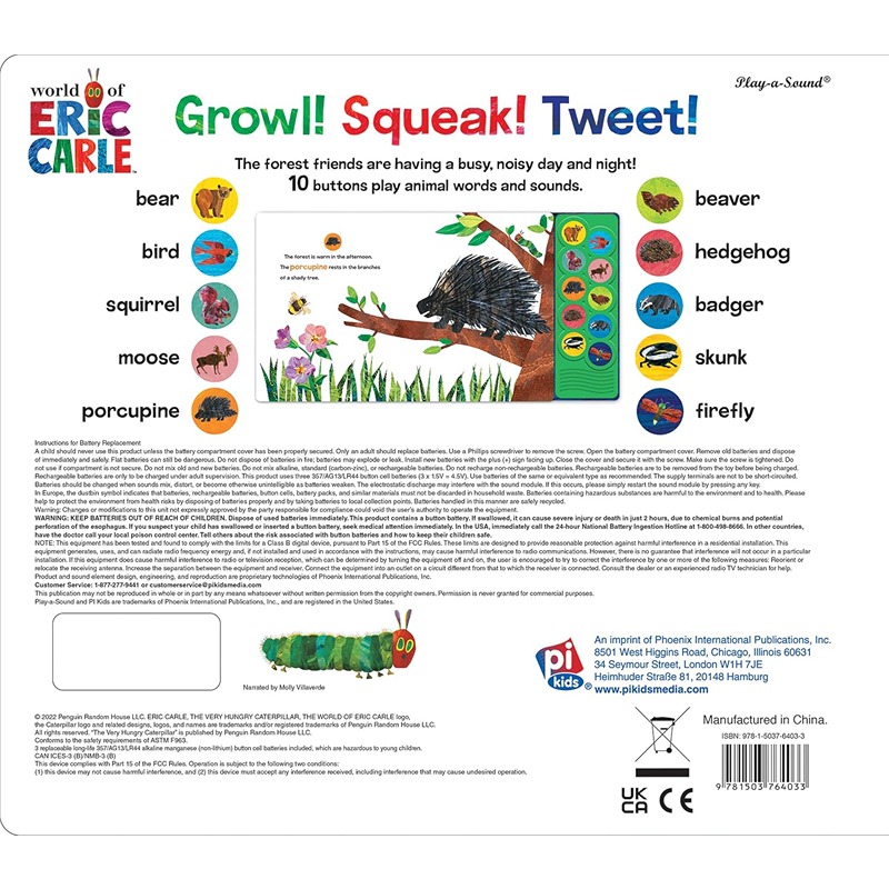 World Of Eric Carle: Forest Friends Sound Book