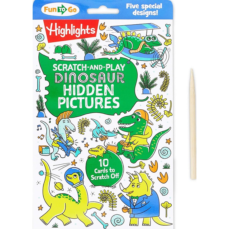 Scratch And Play Dinosaur Hidden Pictures