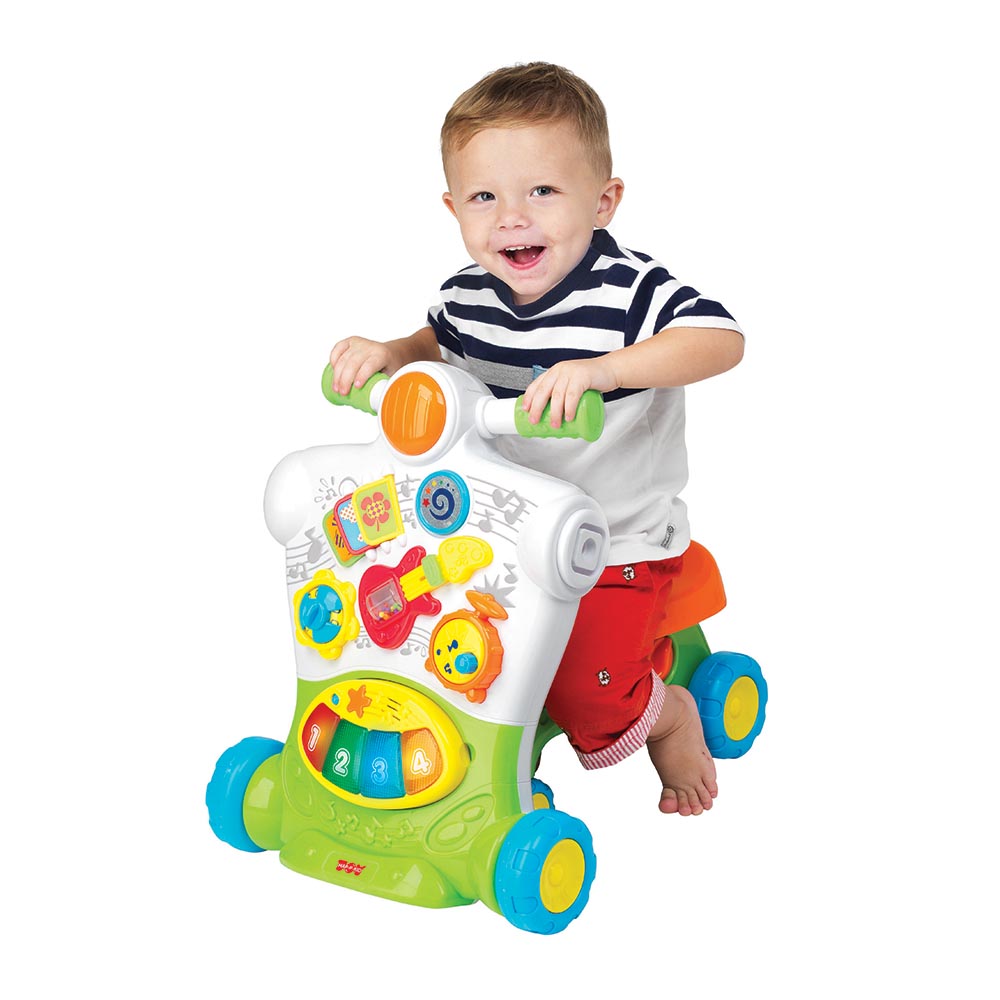 Happy Kids - 3-in-1 Little Learner Ride-On Walker