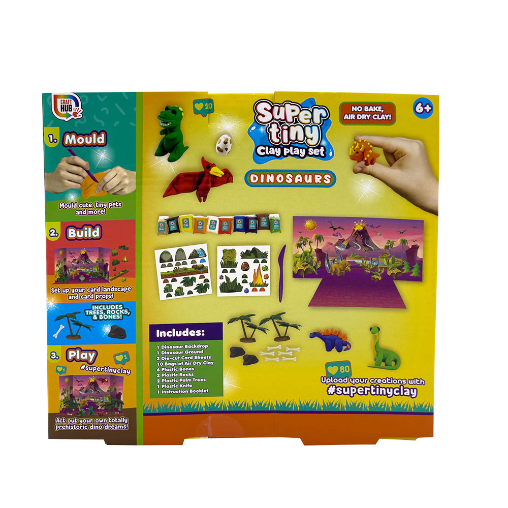 RMS - Super Tiny Clay Play Set - Dinosaur