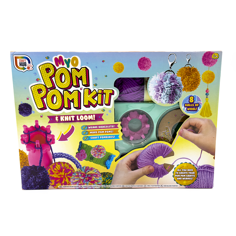 RMS - Make Your Own Pom Pom Kit & Knit Loom