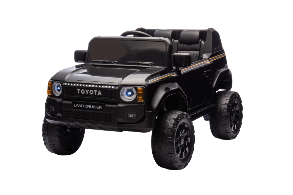 Toyota - Land Cruiser Prado Electric Ride On Car - 12 V - Black