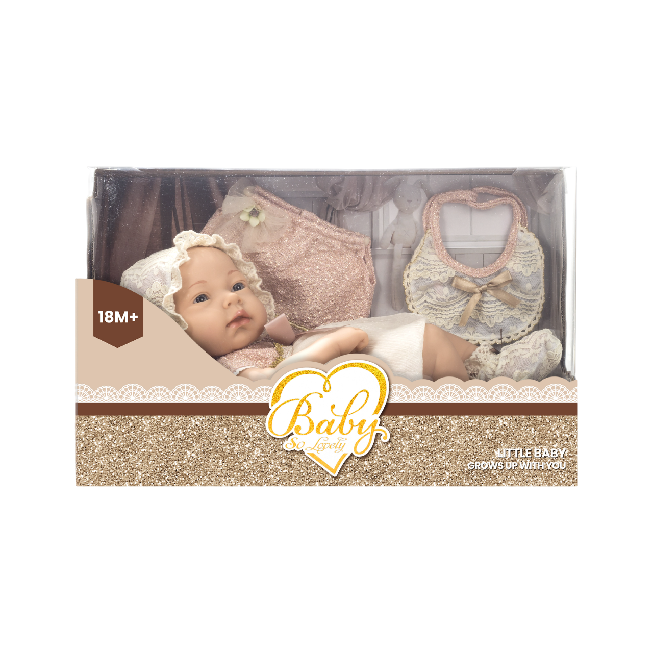 Baby So Lovely - Newborn Baby Doll Playset - White