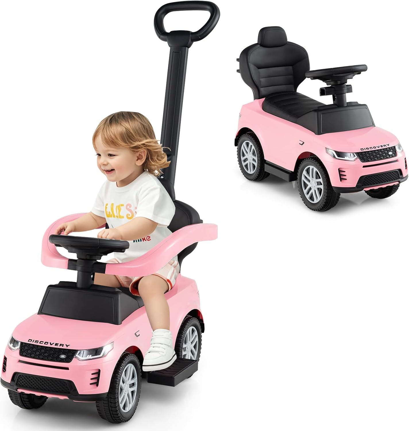 Land Rover - Discovery 3-In-1 Ride-On Push Car - Pink