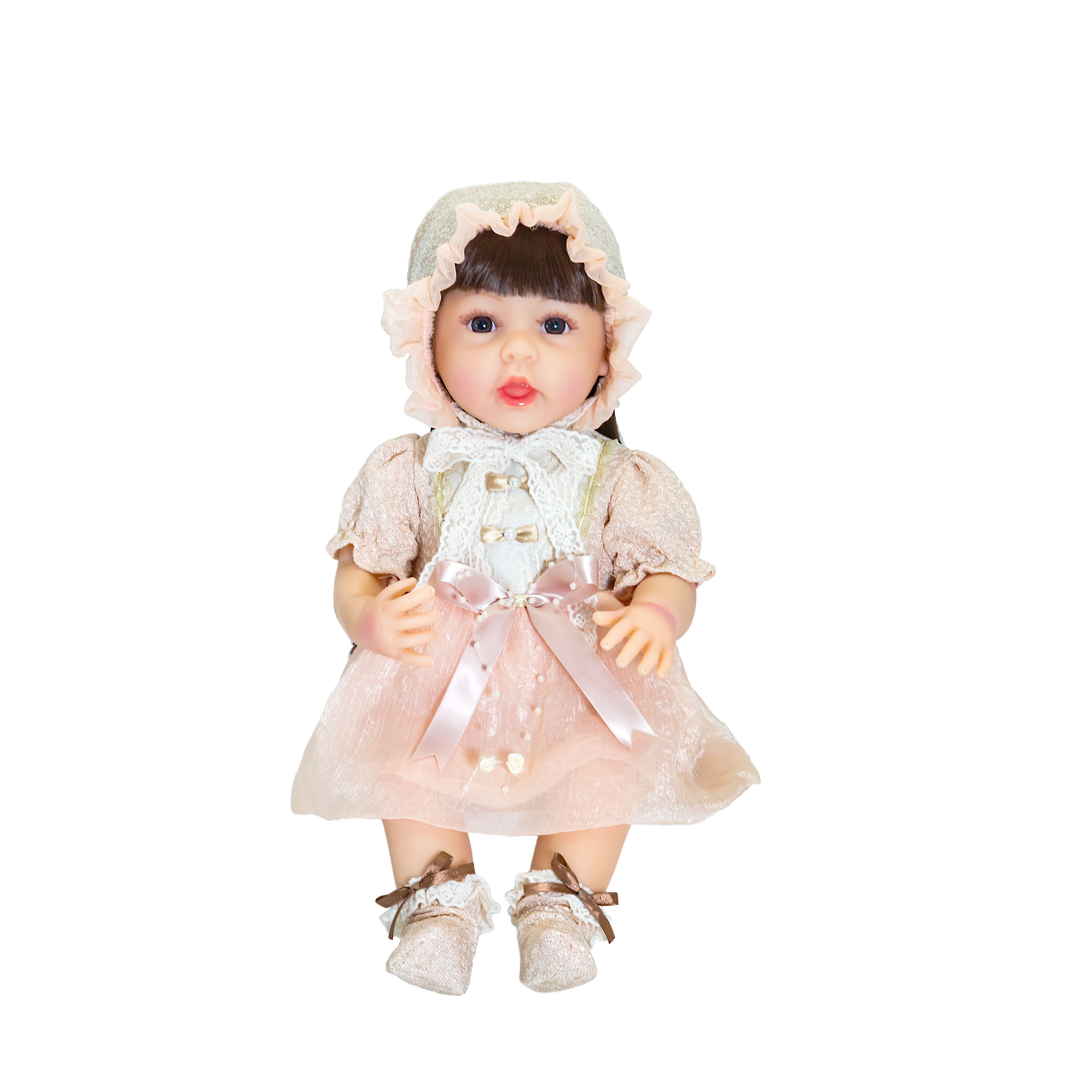 Baby So Lovely - Newborn Baby Doll Girl - Beige