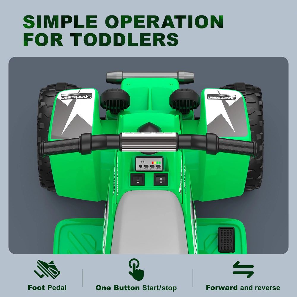 Amsham - Baby Love Kids Quad Bike 6V - Green