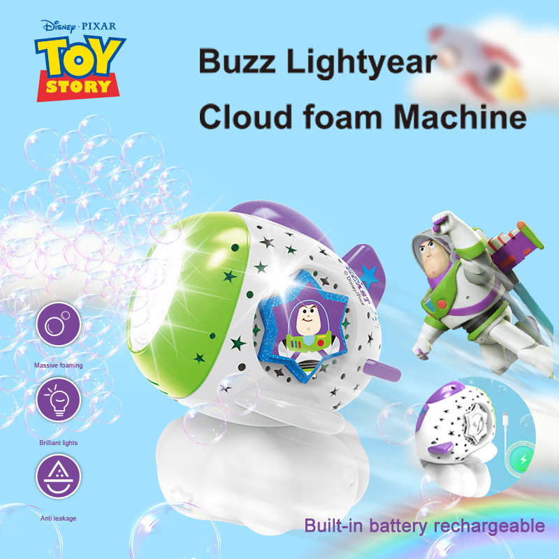 Disney Princess - Toy Story Buzz Cloud Foam Bubbles Machine - Green
