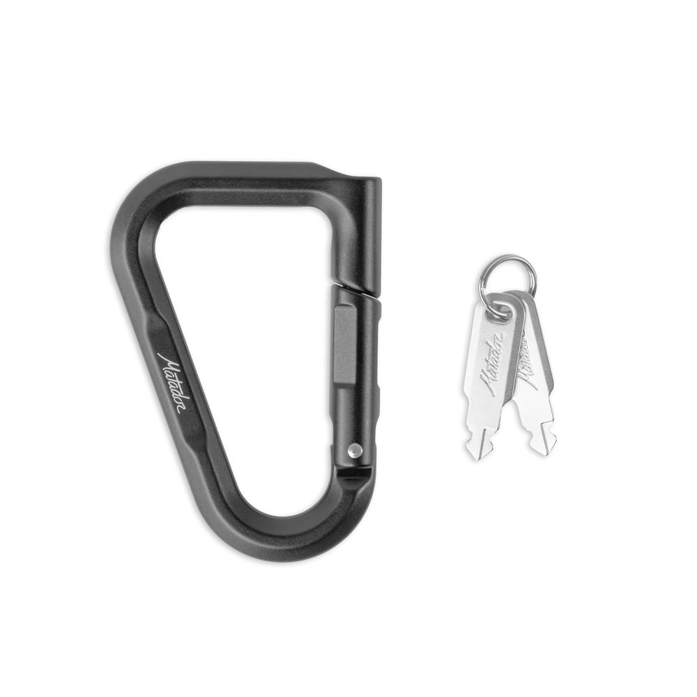 Matador - BetaLock Carabiner With 2 Keys - Matte Black