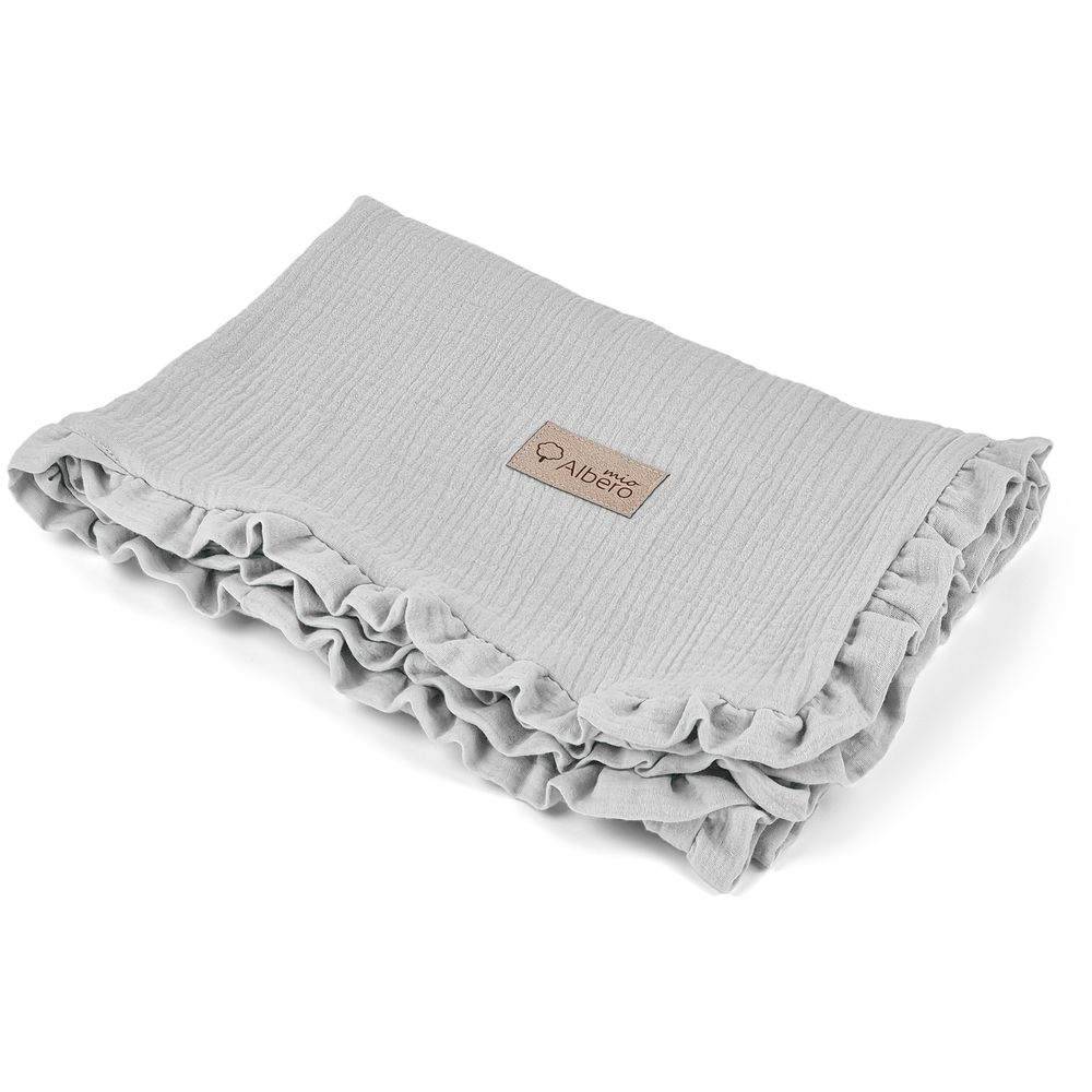 Albero Mio - Baby Muslin Blanket - Grey