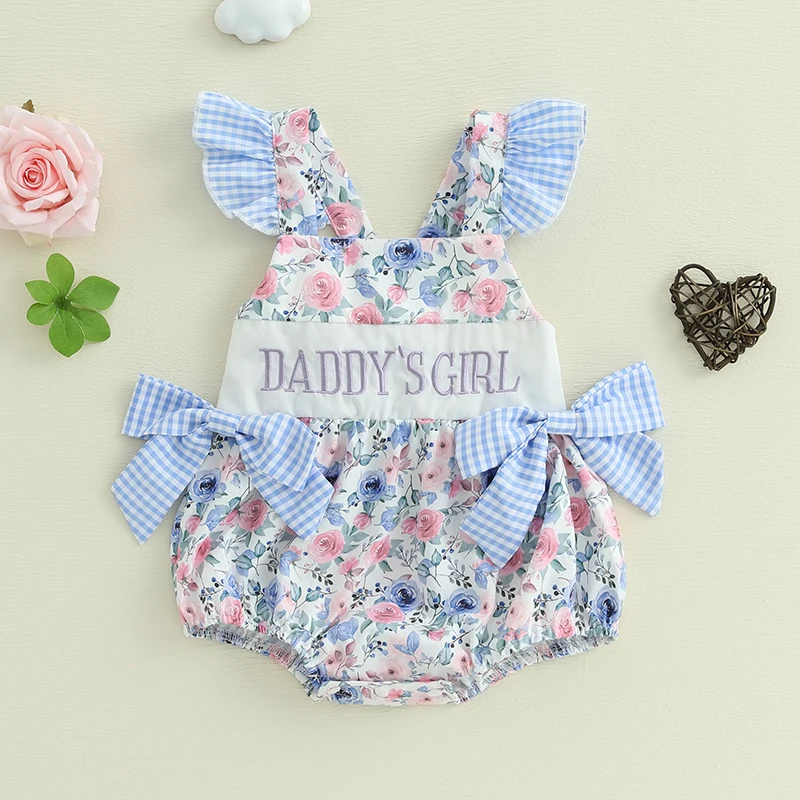 Matching Family Outfits - Daddy's Girl Romper - Blue