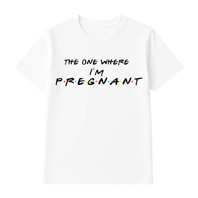 Matching Family Outfits The One Where Printed Women's T-Shirt - White