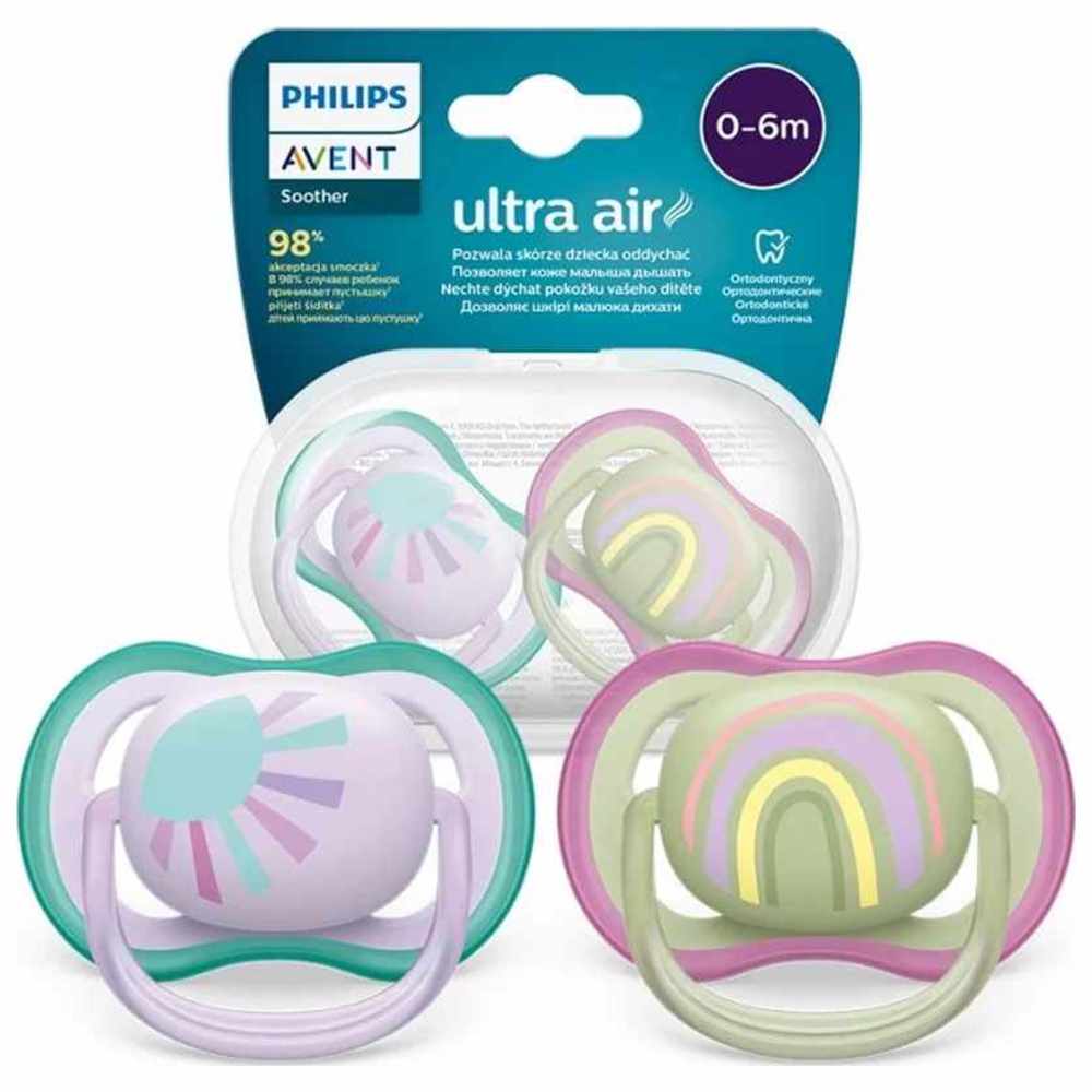 Philips Avent - Ultra Air Pacifier - 0-6 M - Pack of 2